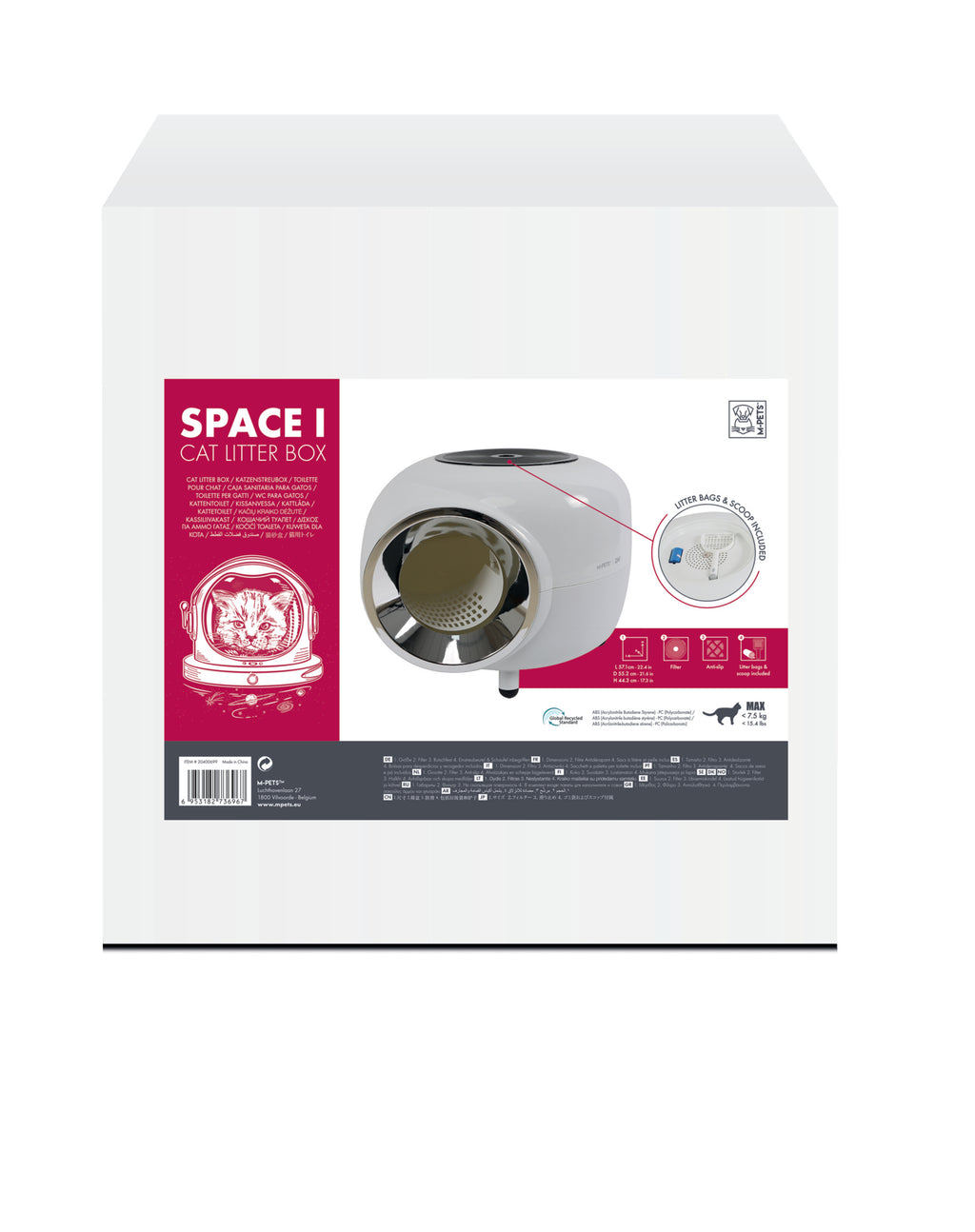 BOX LETTIERA PER GATTI SPACE I - Bianco