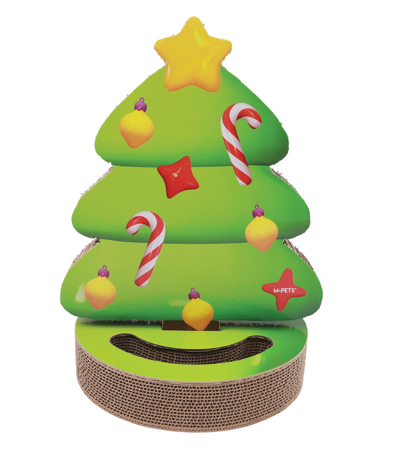 Giocattolo di Natale - Graffiatoio Festivo per gatti a forma di albero