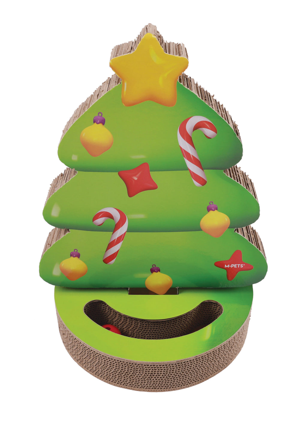 Giocattolo di Natale - Graffiatoio Festivo per gatti a forma di albero