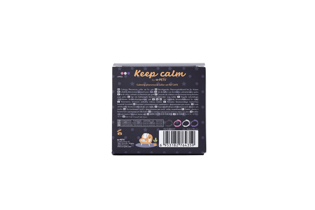 KEEP CALM - Set di collari con feromoni calmanti per gatti 4 pz