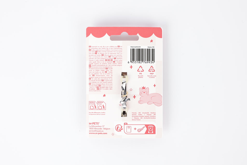 GLAM Accessori per capelli per animali clip e gomma - Rosso