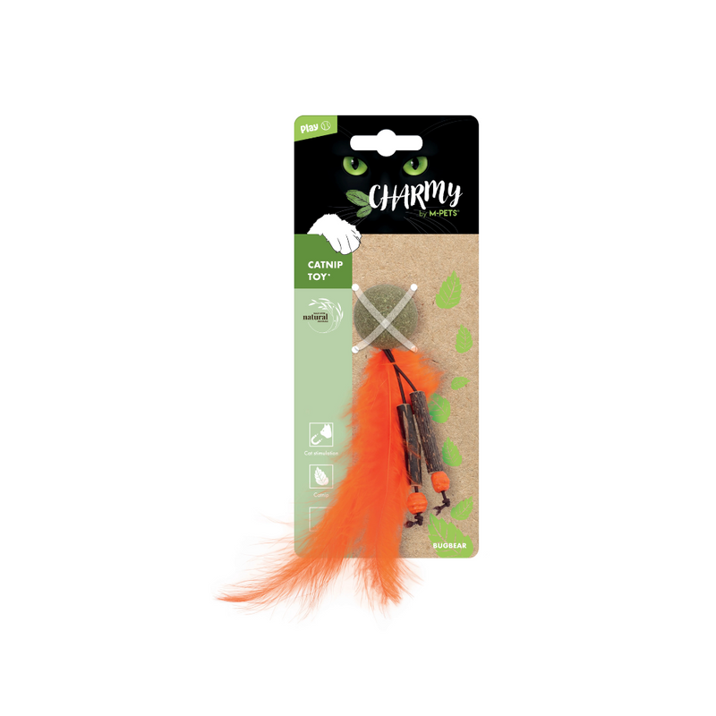 Giocattolo per gatti CHARMY Catnip - BUGBEAR Arancione