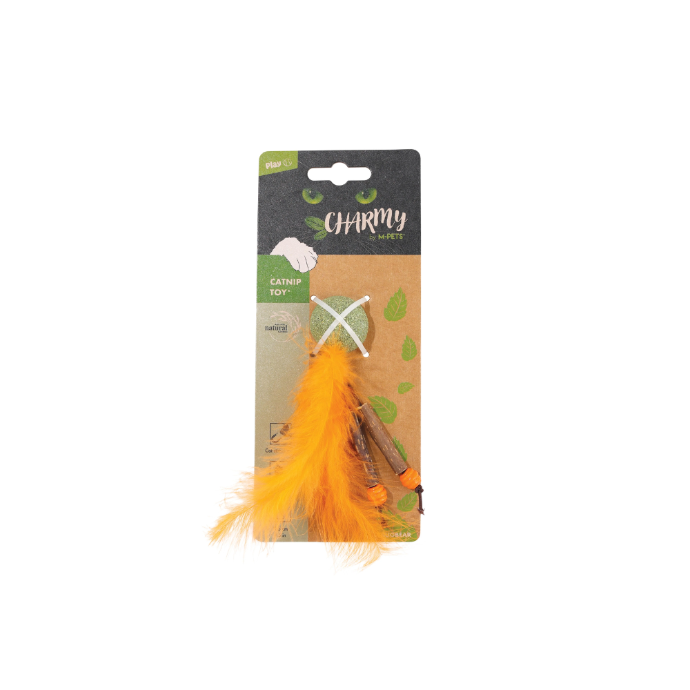 Giocattolo per gatti CHARMY Catnip - BUGBEAR Arancione