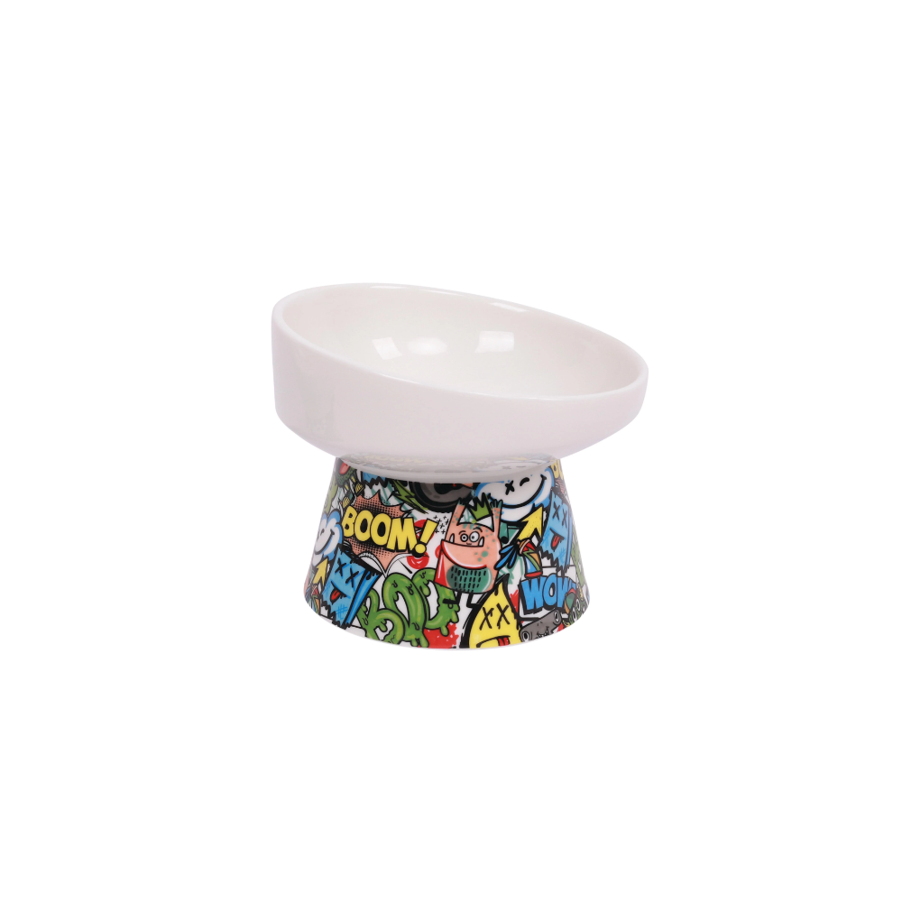 Ciotola in ceramica rialzata URBANSTYLE TILT'D Multicolore
