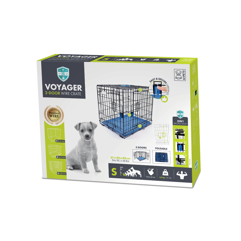 Gabbia in filo VOYAGER Blu