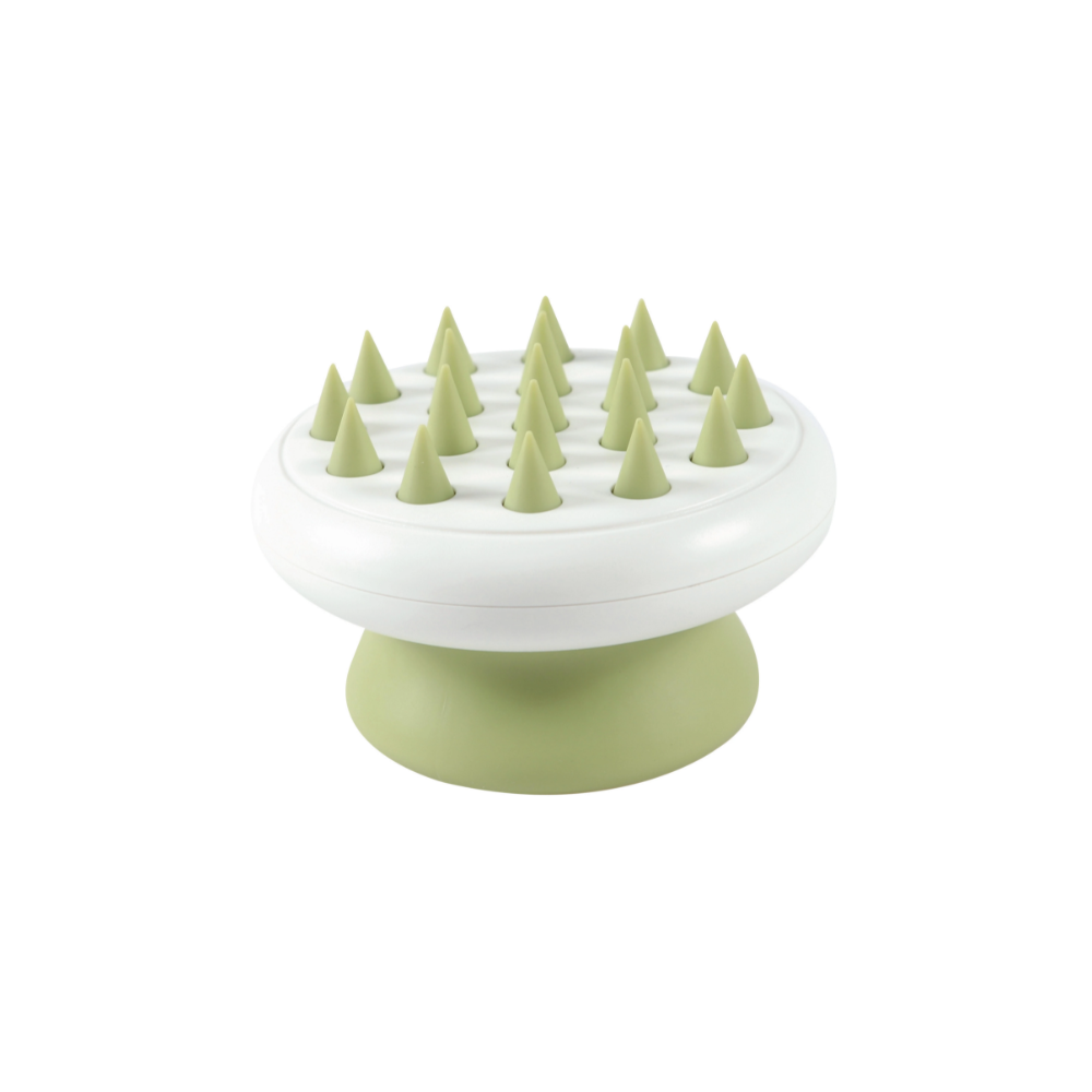 Pettine Morbido per Massaggi Delicati - Denti Affilati Verde