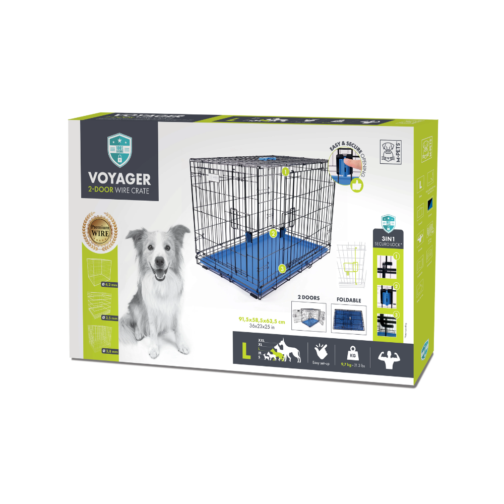 Gabbia in filo VOYAGER Blu