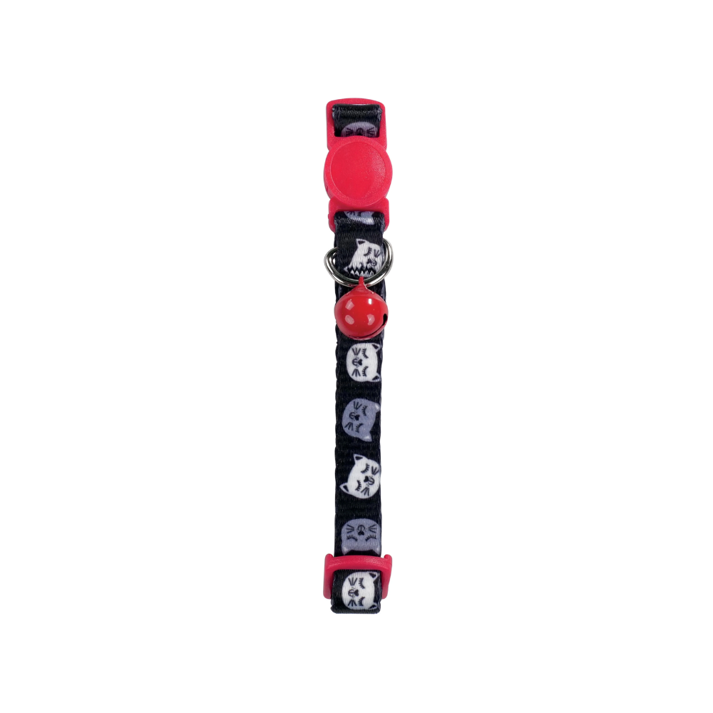 Collare ZANY Cat ECO Nero e Rosso