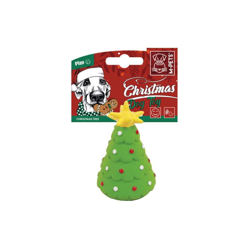Giocattolo per Cani di Natale - Albero di Natale - 10 cm