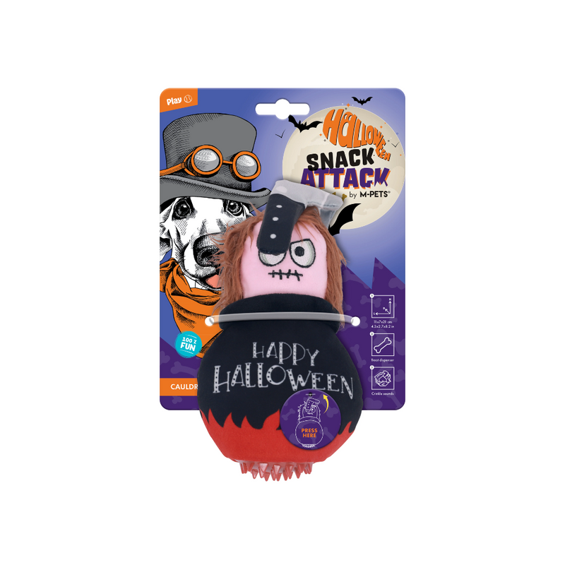 Giocattolo per Cani Halloween Snack Attack - Calderone