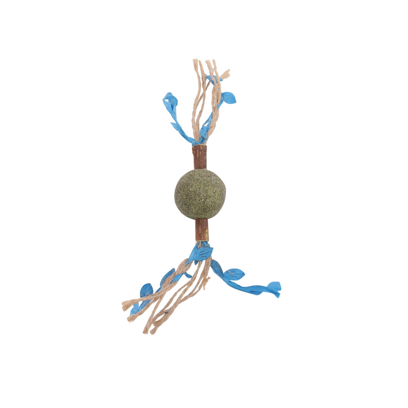 Giocattolo per gatti CHARMY con erba gatta - RAMO D'ALBERO Blu