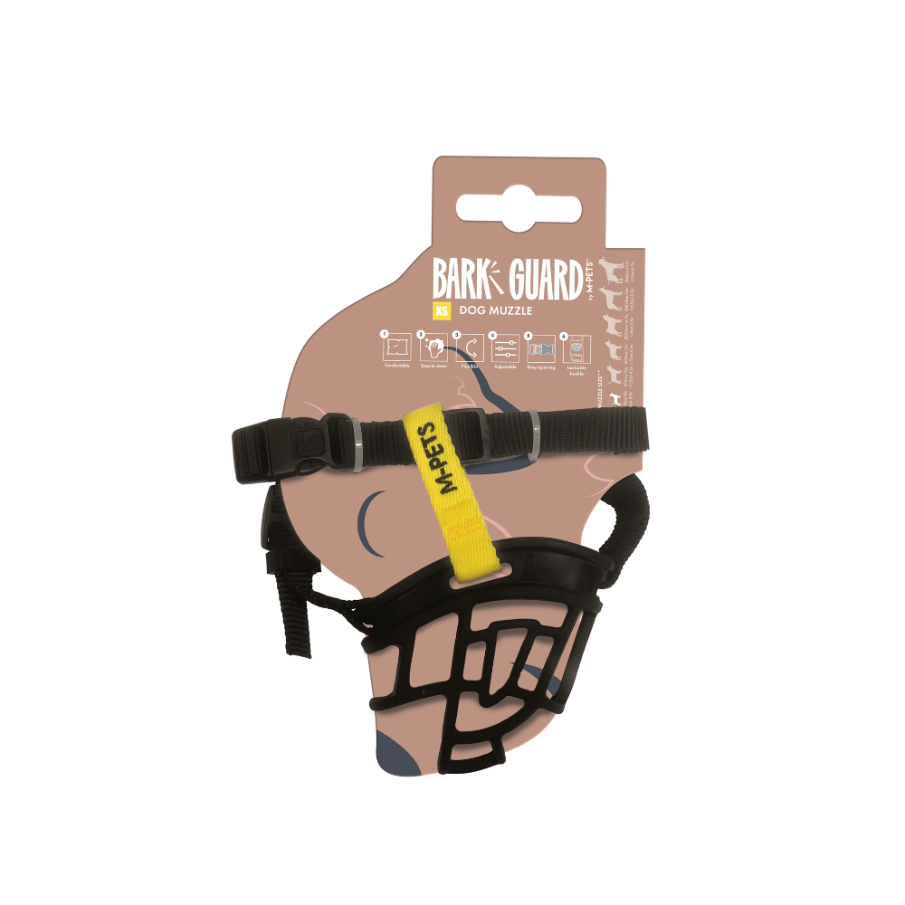 MUSERA BARK GUARD per Cani Nero e Giallo