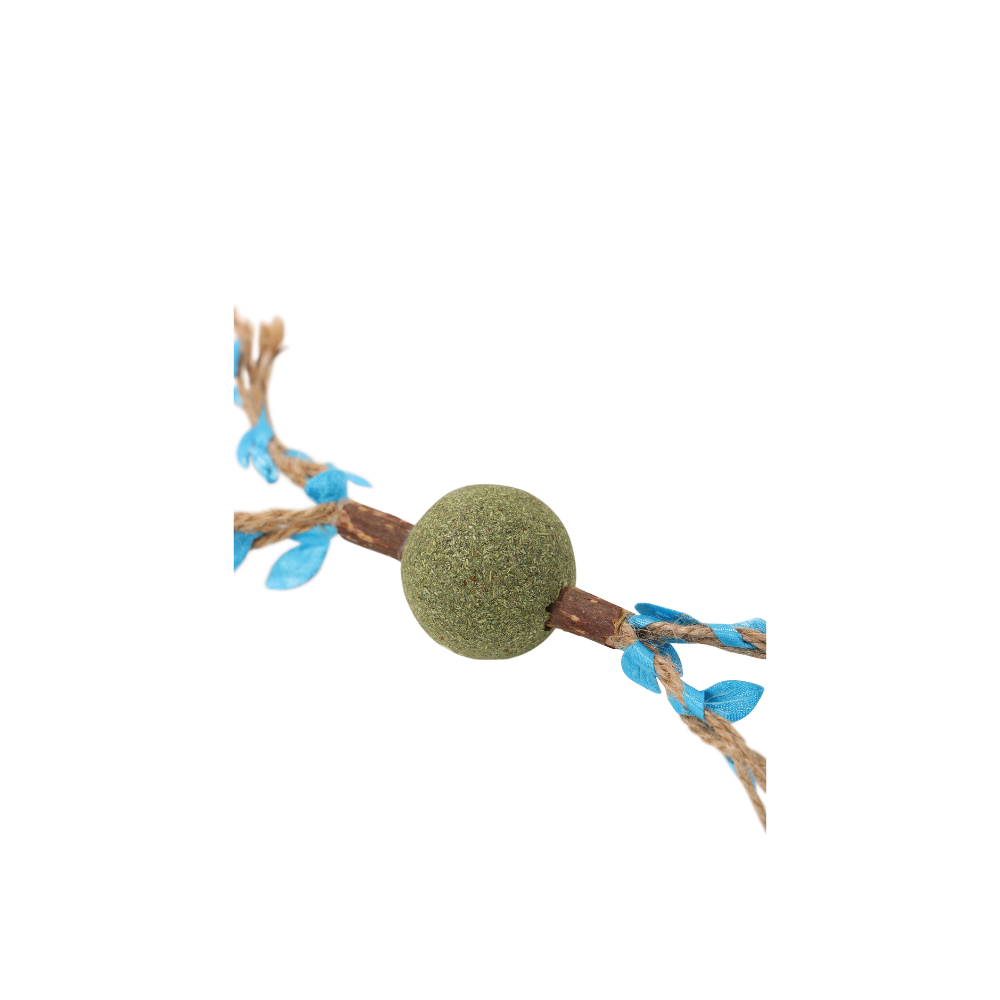 Giocattolo per gatti CHARMY con erba gatta - RAMO D'ALBERO Blu
