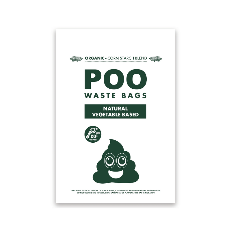 Borse per rifiuti di cane POO - A base vegetale - Profumo di lavanda (60 borse)
