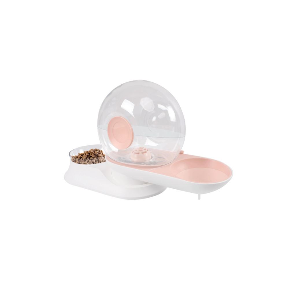 SNAIL COMBI Distributore di Cibo e Acqua Rosa