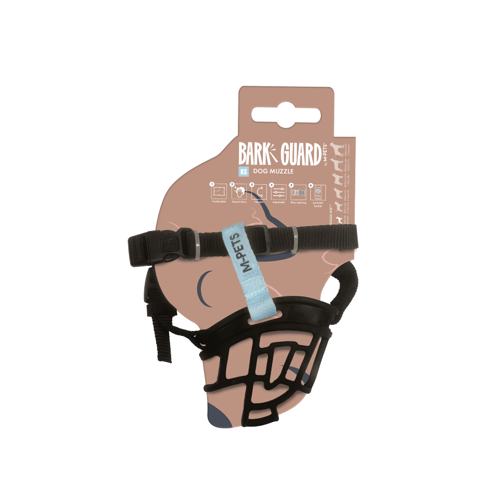 MUSERA BARK GUARD per Cani Nero e Blu