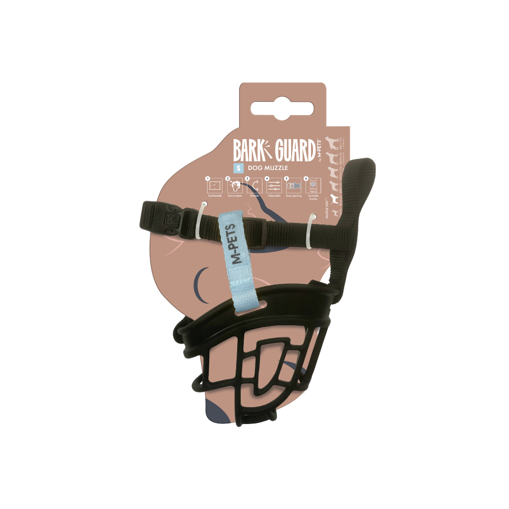 MUSERA BARK GUARD per Cani Nero e Blu