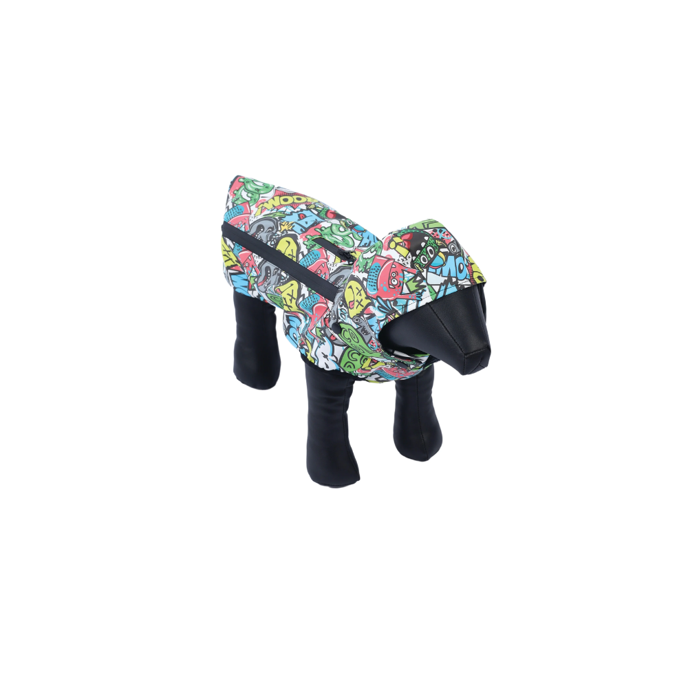 Impermeabile stile urbano multicolore