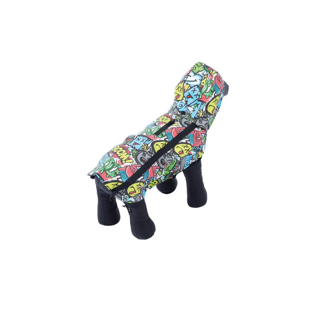 Impermeabile stile urbano multicolore
