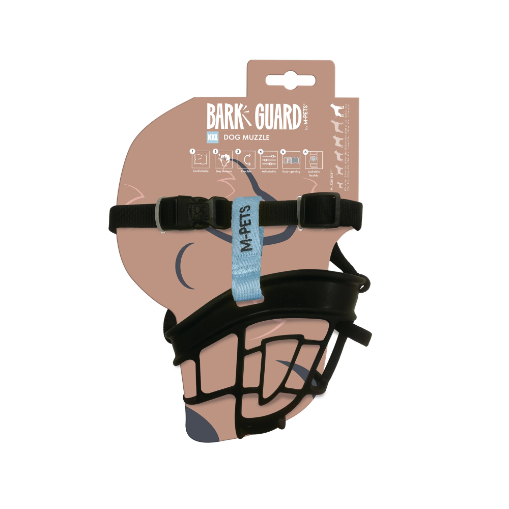 MUSERA BARK GUARD per Cani Nero e Blu