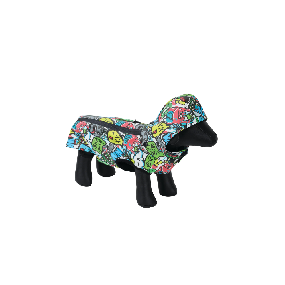 Impermeabile stile urbano multicolore