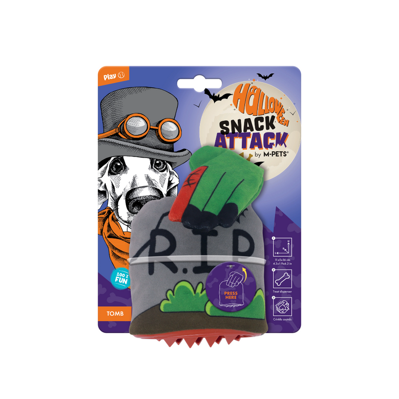 Giocattolo per Cani Halloween Snack Attack - Tomba