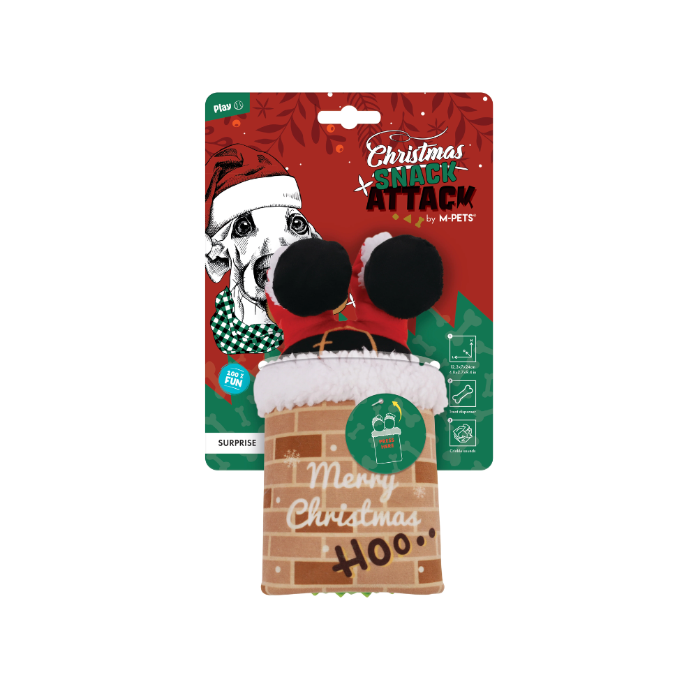 Giocattolo per cani Christmas Snack Attack - Sorprendente