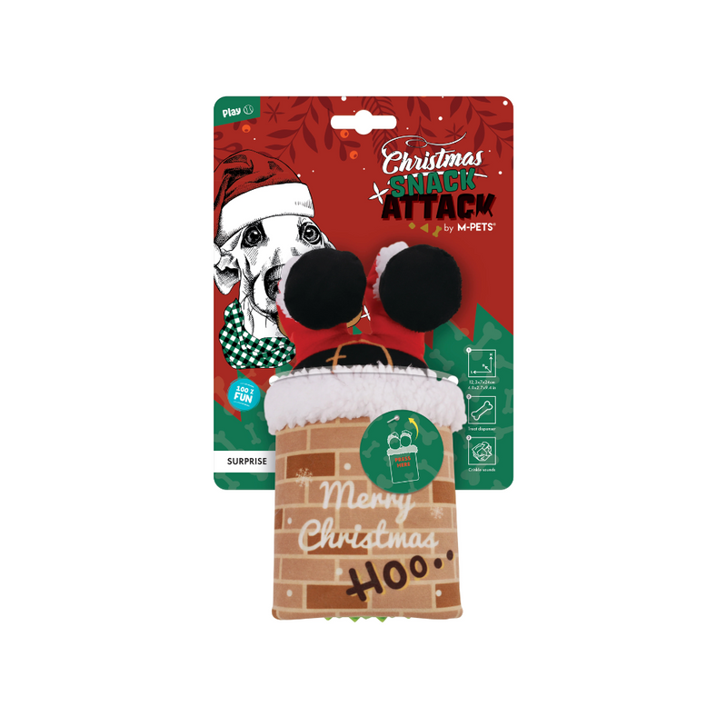 Giocattolo per cani Christmas Snack Attack - Sorprendente