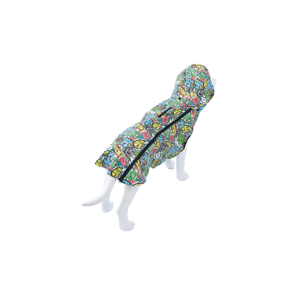 Impermeabile stile urbano multicolore