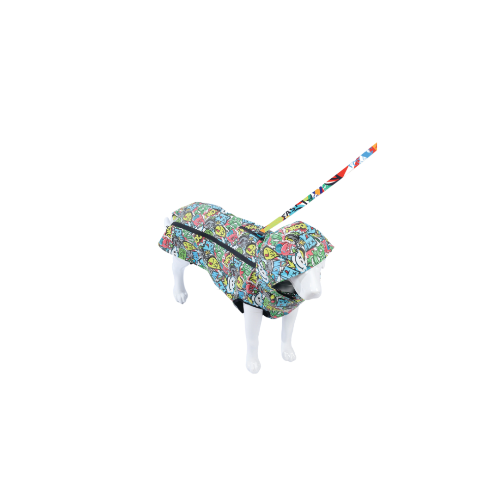 Impermeabile stile urbano multicolore