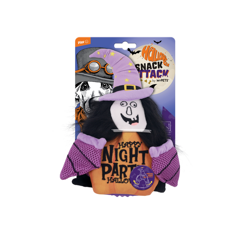 Giocattolo per Cani Halloween Snack Attack - Strega