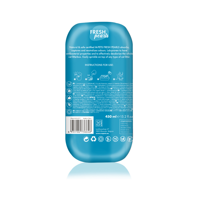 Deodorante per lettiera naturale FRESH Pearls - Oceano 450 ml
