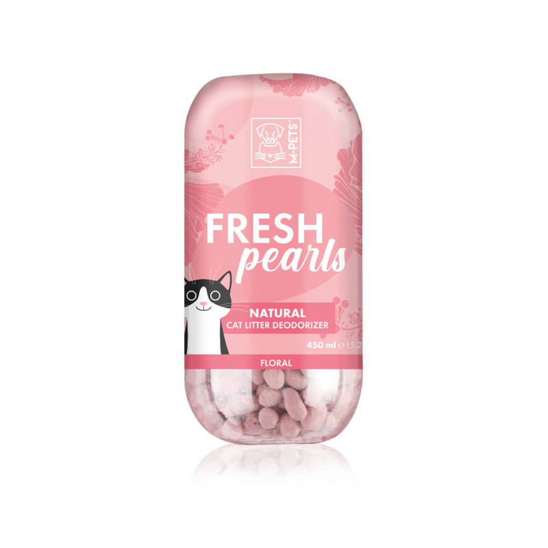 FRESH Pearls Deodorante per Lettiera Naturale per Gatti - Floreale 450 ml