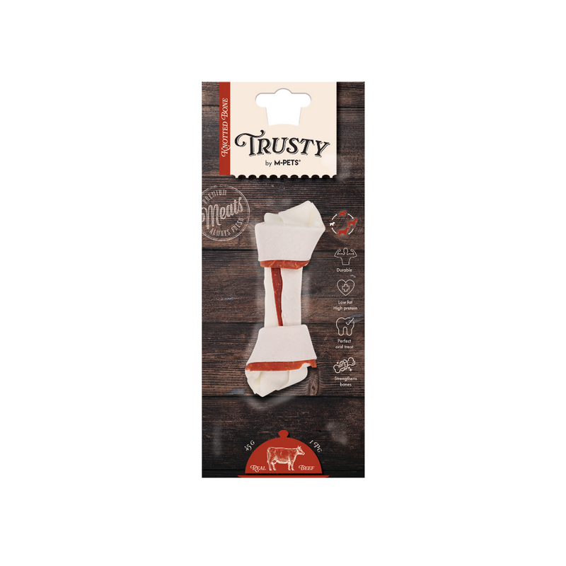 TRUSTY Osso annodato gusto manzo 12,7 cm