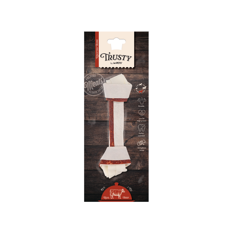 TRUSTY Osso annodato gusto manzo 20,3 cm