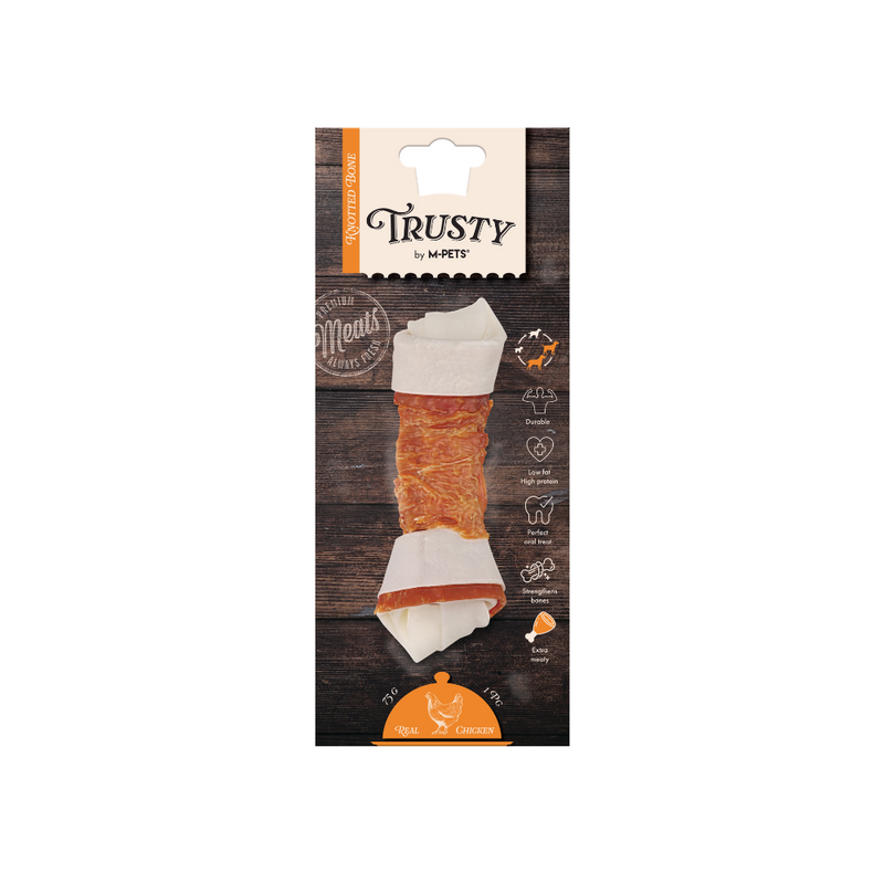 TRUSTY Osso annodato Extra carnoso al sapore di pollo 15,3 cm