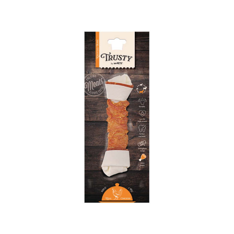 TRUSTY Osso annodato Extra carnoso al sapore di pollo 20,3 cm