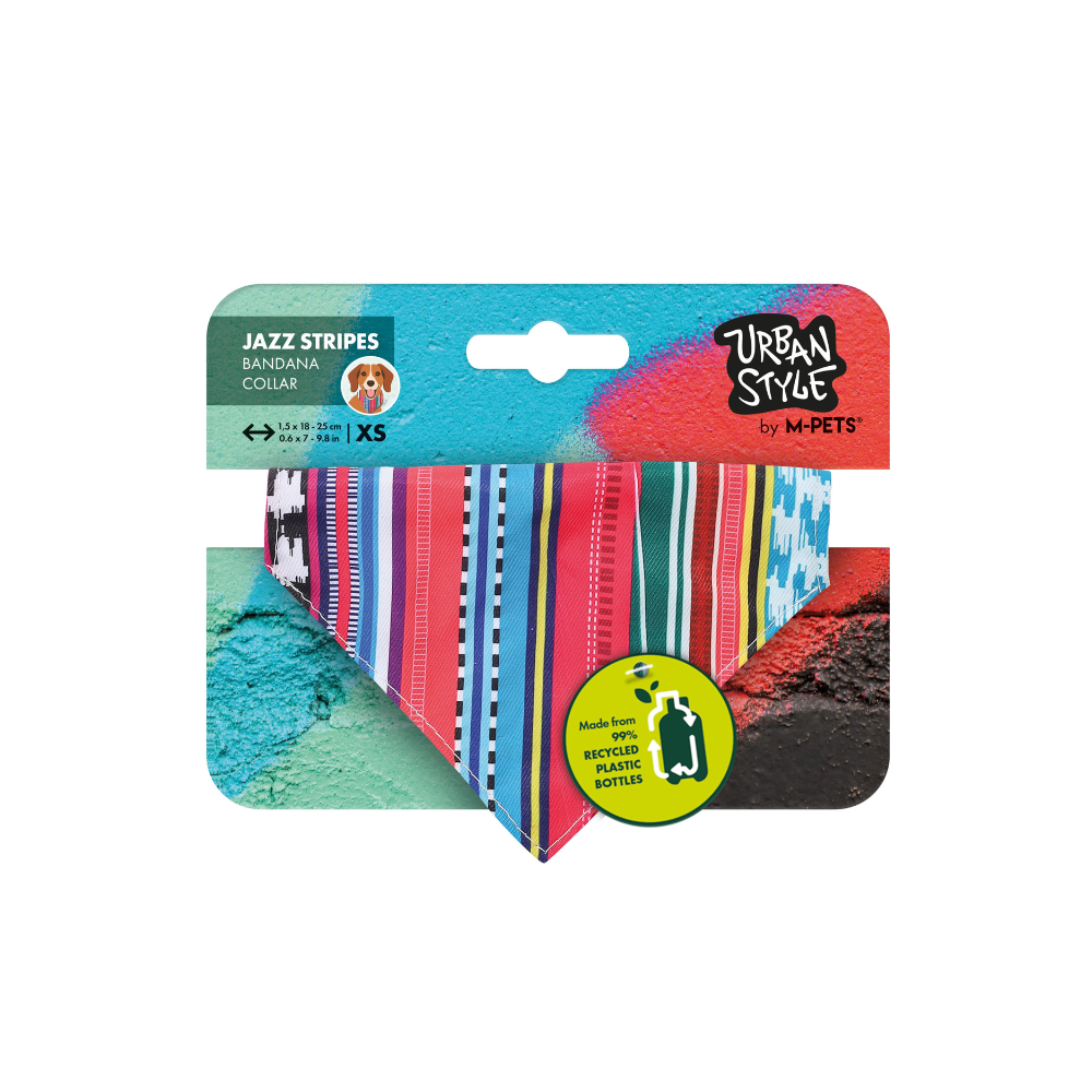 COLLARE BANDANA A RIGHE JAZZ STILE URBANO