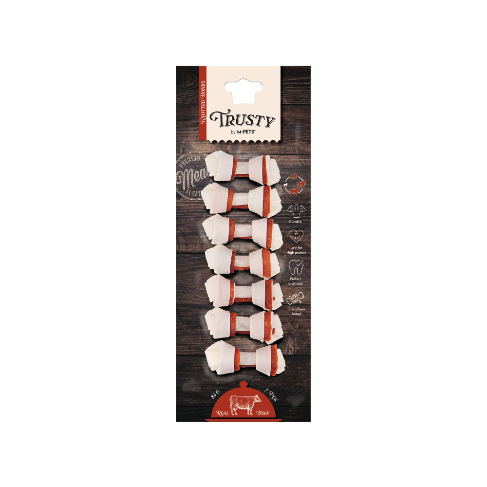TRUSTY Ossa annodate Gusto manzo 6,4 cm