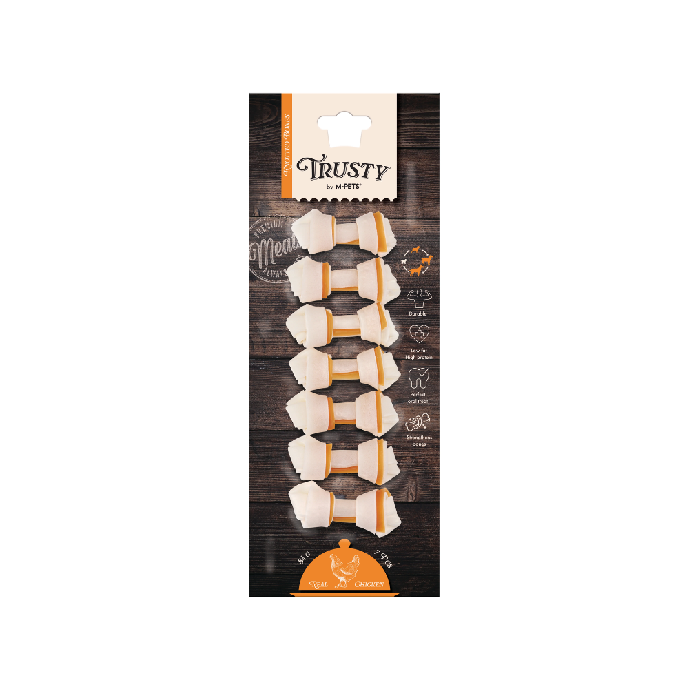 TRUSTY Ossa annodate Gusto pollo 6,4 cm