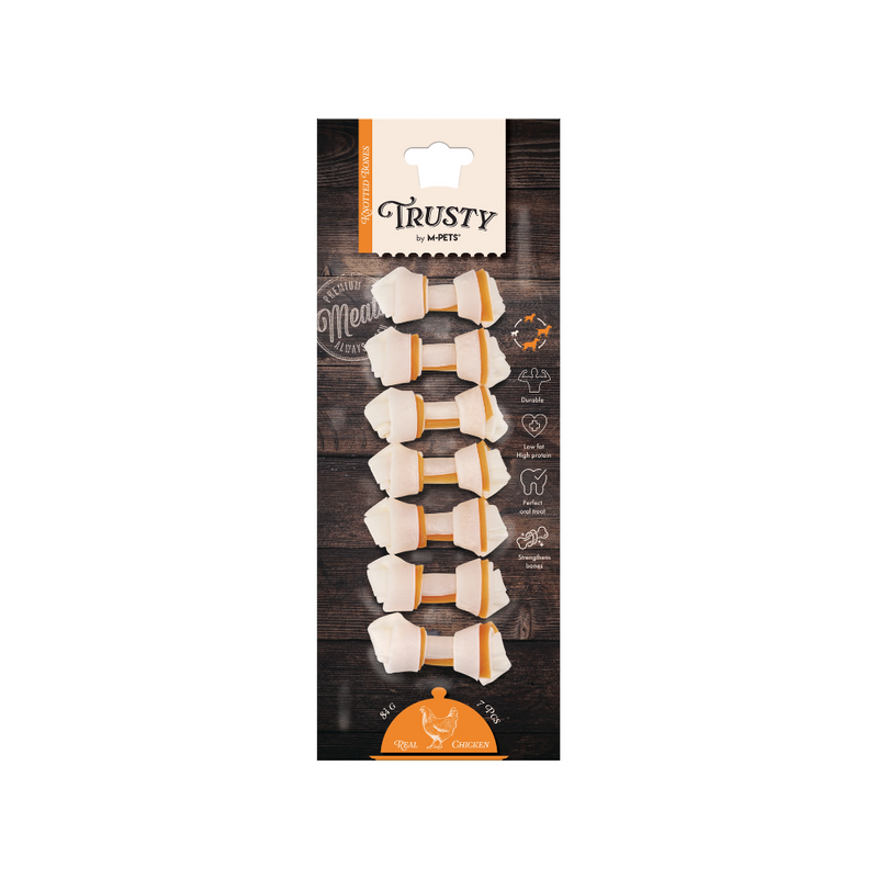 TRUSTY Ossa annodate Gusto pollo 6,4 cm