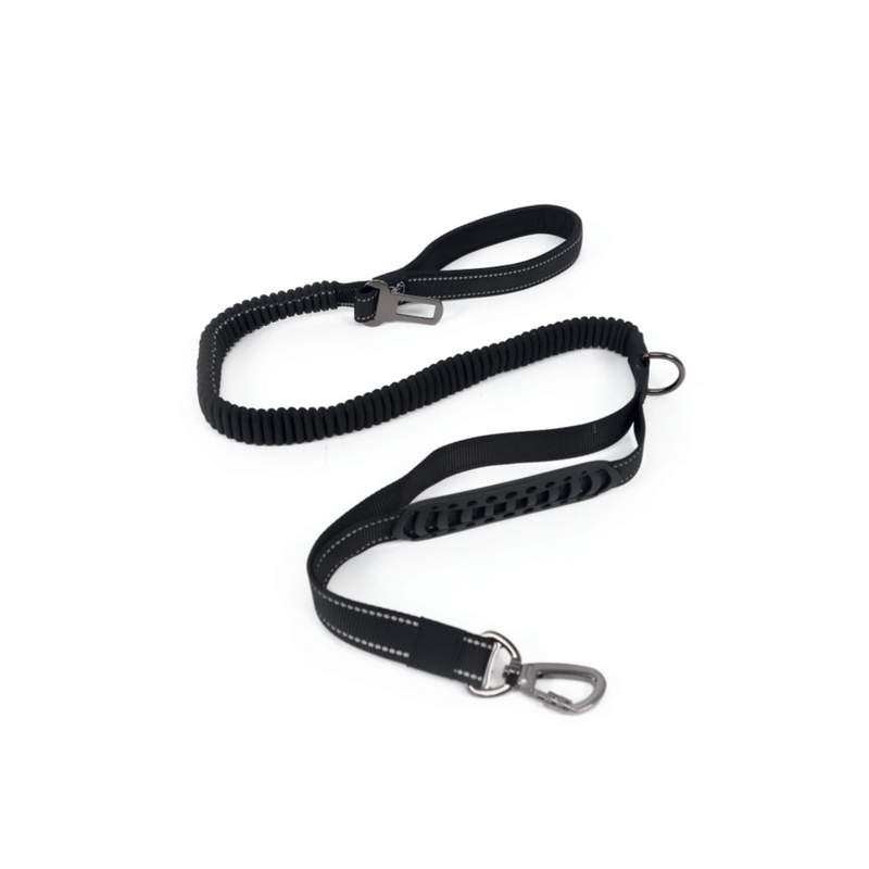 Guinzaglio Multifunzionale Flex Pro per Cani - Nero