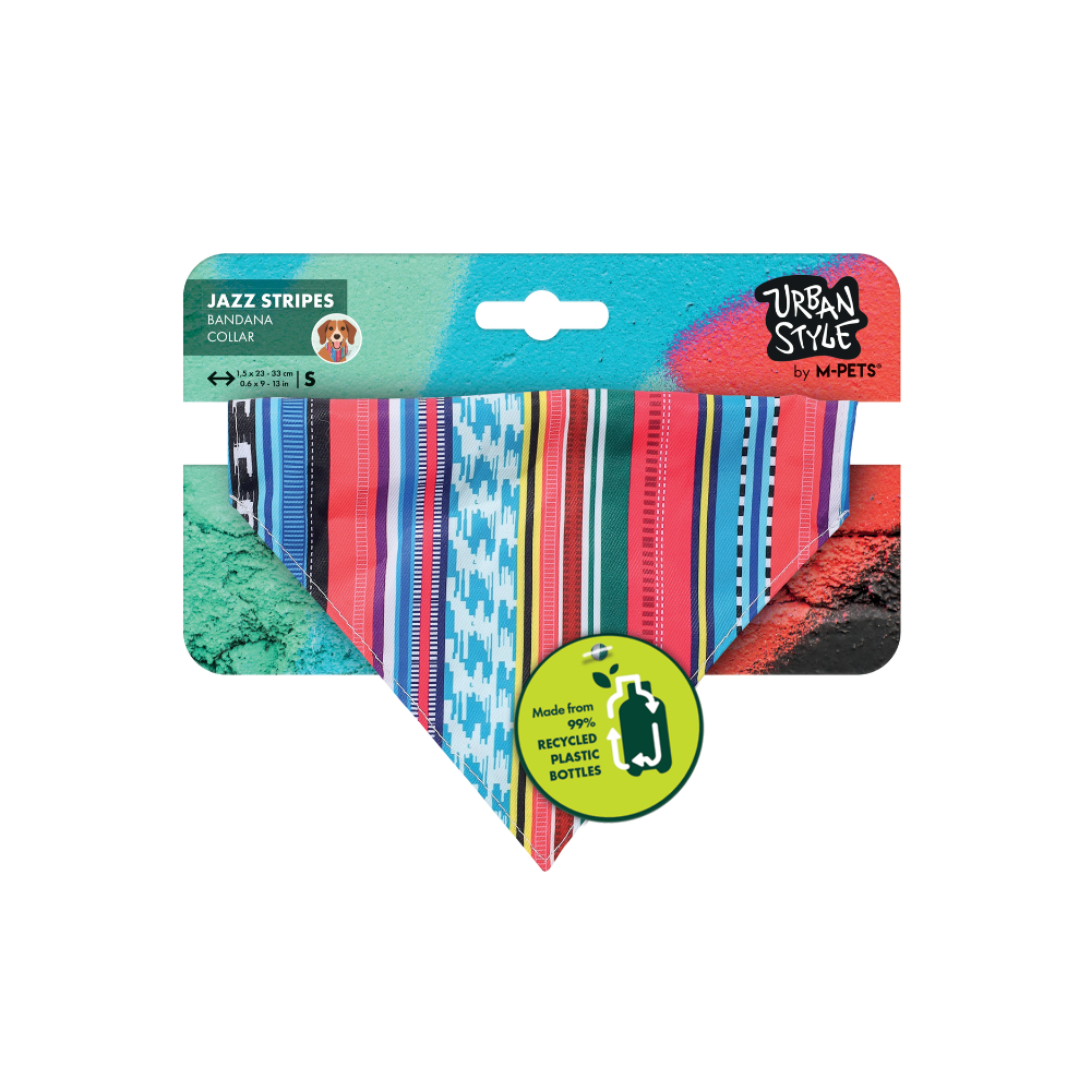 COLLARE BANDANA A RIGHE JAZZ STILE URBANO