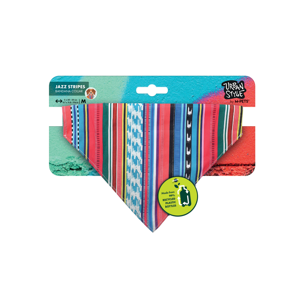 COLLARE BANDANA A RIGHE JAZZ STILE URBANO