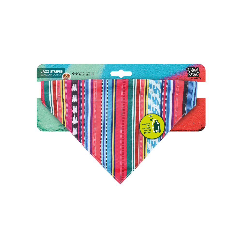 COLLARE BANDANA A RIGHE JAZZ STILE URBANO