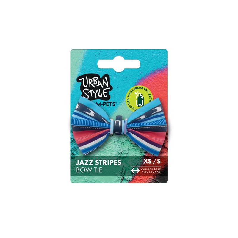 STILE URBANO Papillon a righe jazz