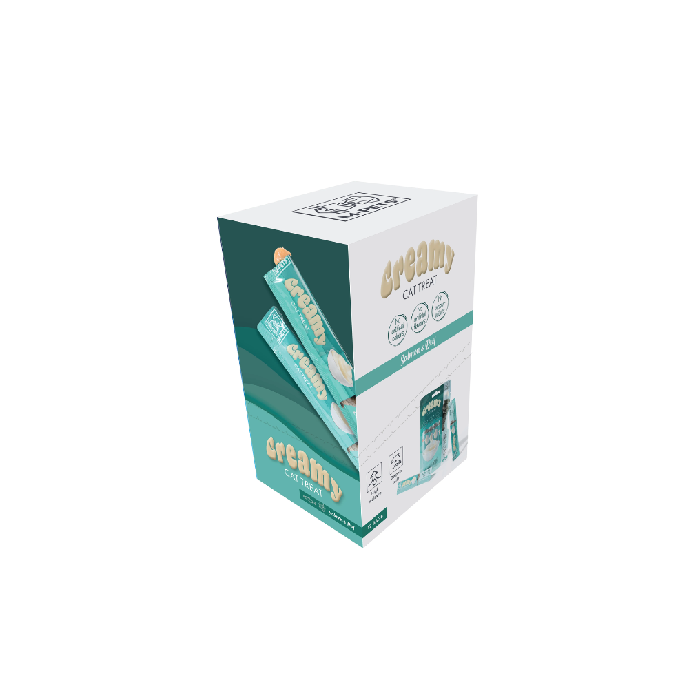 Delizie Cremose per Gatti - Salmone e Manzo