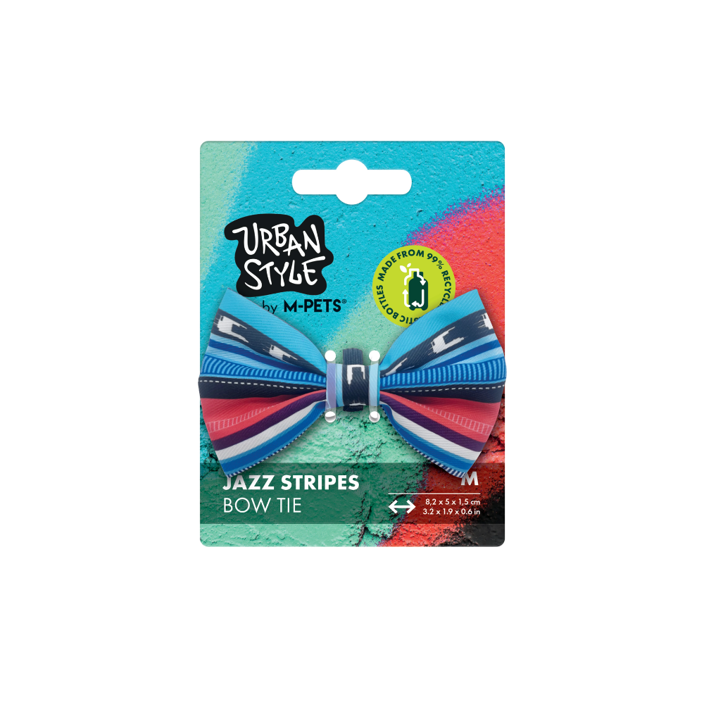 STILE URBANO Papillon a righe jazz