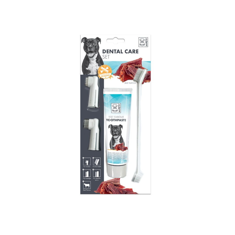 SET PER LA CURA DENTALE - Kit di dentifricio al gusto di manzo