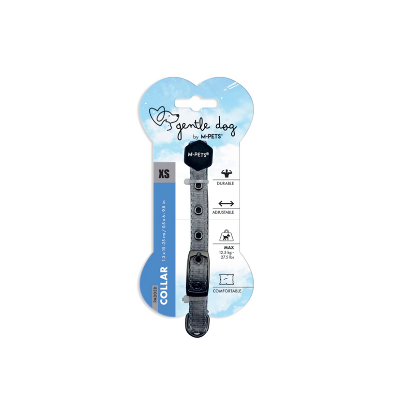 COLLARE IMBOTTITO GENTILE PER CANE Blu